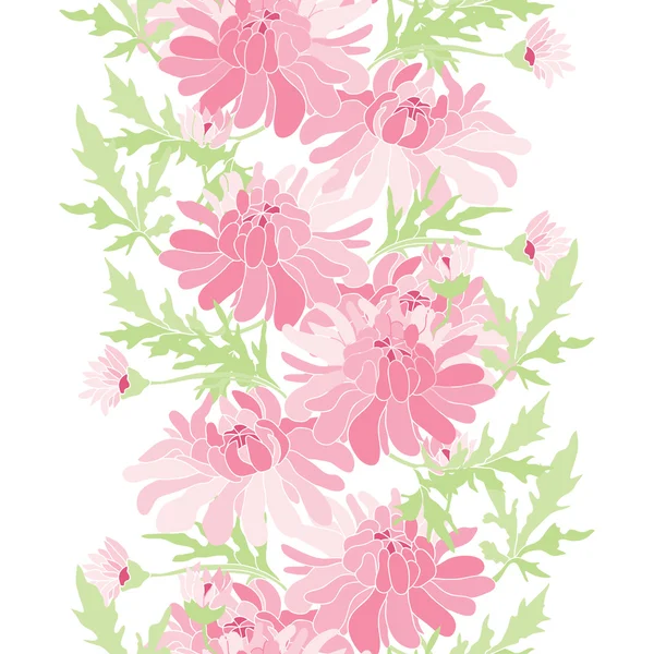 Bloemen naadloos patroon — Stockvector