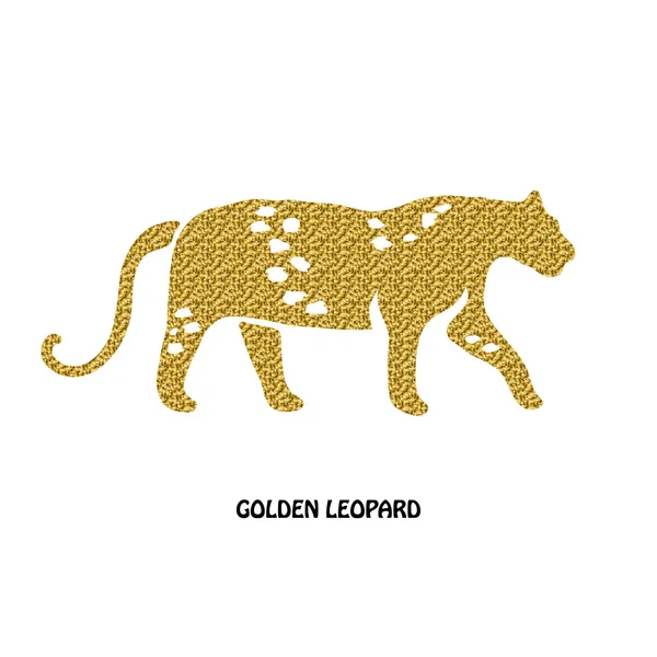 Símbolo de leopardo dourado — Fotografia de Stock