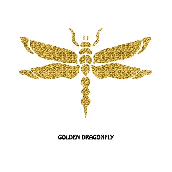 Simbolo della libellula d'oro — Foto Stock