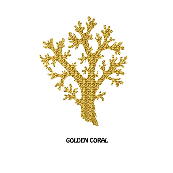 Símbolo de coral dourado — Fotografia de Stock