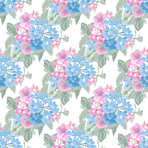 Motif floral sans couture — Image vectorielle