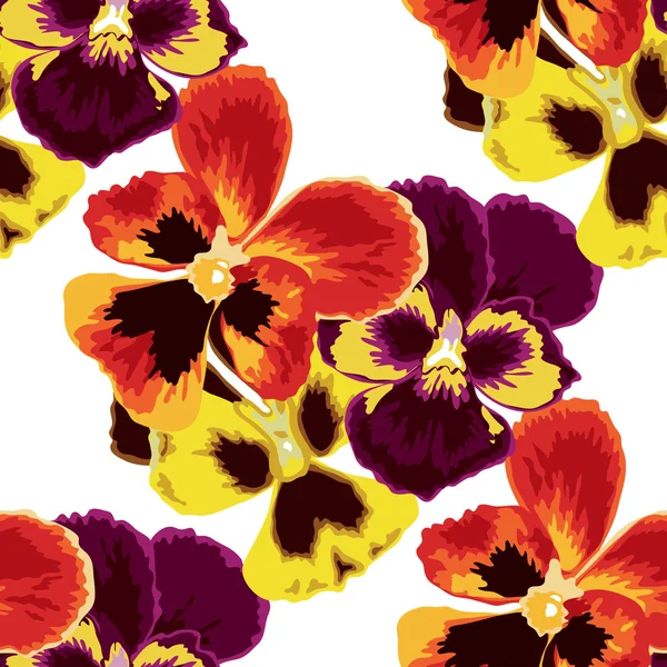 Motif floral sans couture — Image vectorielle