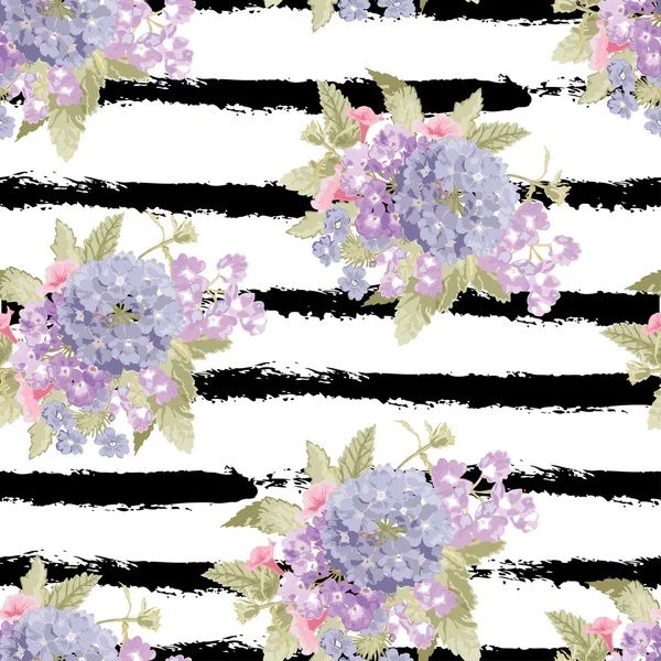 Motif floral sans couture — Image vectorielle