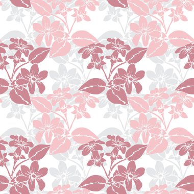 Stefanotis çiçekleri ve tasarım elementleriyle zarif, pürüzsüz bir desen. Davetiyeler, kartlar, baskı, hediye paketi, imalat, tekstil, kumaş, duvar kağıtları için çiçek deseni