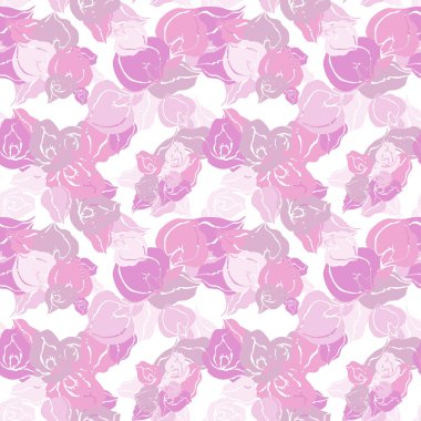 Kala çiçekleri ve tasarım elementleriyle zarif, pürüzsüz bir desen. Davetiyeler, kartlar, baskı, hediye paketi, imalat, tekstil, kumaş, duvar kağıtları için çiçek deseni