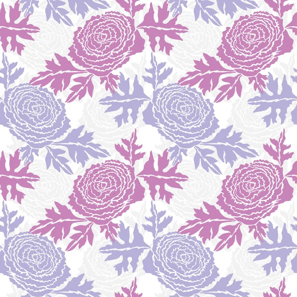 Elegante Naadloze Patroon Met Ranunculus Bloemen Design Elementen Bloemen Patroon — Stockvector