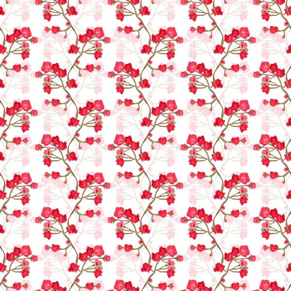 Padrão Sem Costura Elegante Com Flores Rosa Elementos Design Padrão —  Vetores de Stock