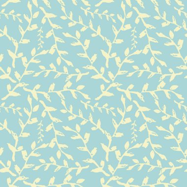 Yapraklı, soyut, dikişsiz desen, tasarım elemanı. Davetiyeler, kartlar, baskı, hediye paketi, imalat, tekstil, kumaş, duvar kağıtları için kabile deseni