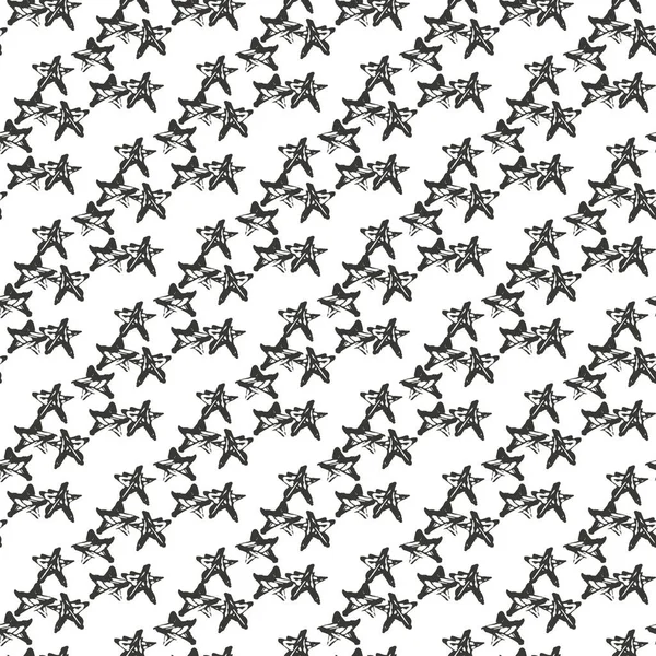 Padrão Sem Costura Abstrato Com Estrelas Elemento Design Padrão Tribal — Vetor de Stock