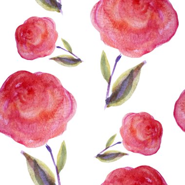 Suluboya gül çiçekleri ve tasarım elementleriyle zarif, pürüzsüz bir desen. Davetiyeler için çiçek deseni, tebrik kartları, hatıra defteri, baskı, hediye paketi, imalat, tekstil. 