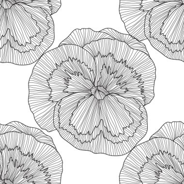 Zarif, pürüzsüz desenli, nonoş çiçekli, tasarım elementli. Davetiyeler, kartlar, baskı, hediye paketi, imalat, tekstil, kumaş, duvar kağıtları için çiçek deseni