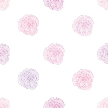 Zarif, pürüzsüz desenli, nonoş çiçekli, tasarım elementli. Davetiyeler, kartlar, baskı, hediye paketi, imalat, tekstil, kumaş, duvar kağıtları için çiçek deseni