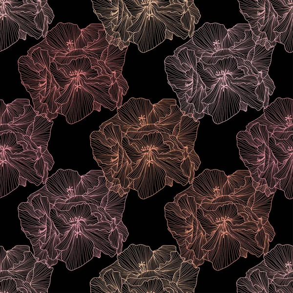 Елегантний Безшовний Візерунок Квітами Герані Елементами Дизайну Квітковий Візерунок Запрошень — стоковий вектор