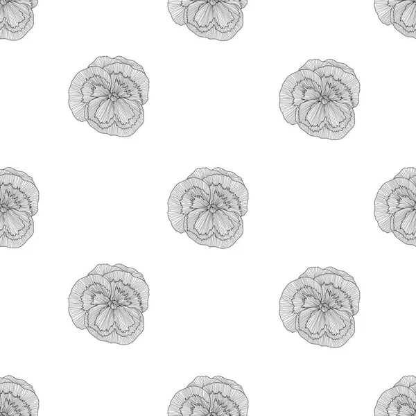 Elegante Naadloze Patroon Met Mieterige Bloemen Design Elementen Bloemen Patroon — Stockvector