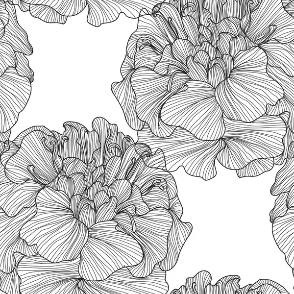 Elegant Naadloos Patroon Met Goudsbloem Design Elementen Bloemen Patroon Voor — Stockvector