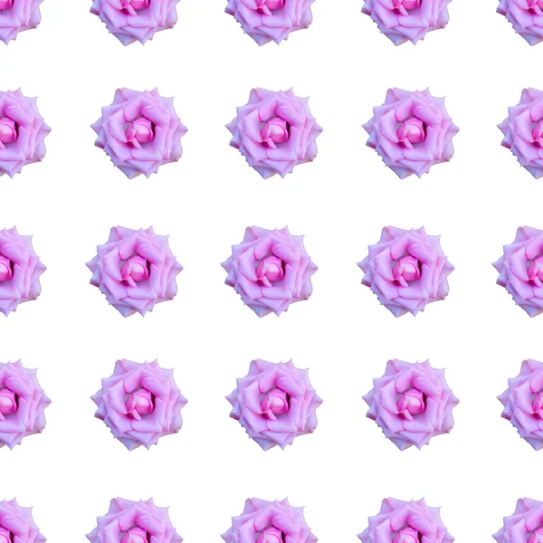 精致无缝的花纹与紫罗兰花 设计元素 印刷品 礼品包装 纺织品的花纹 — 图库照片