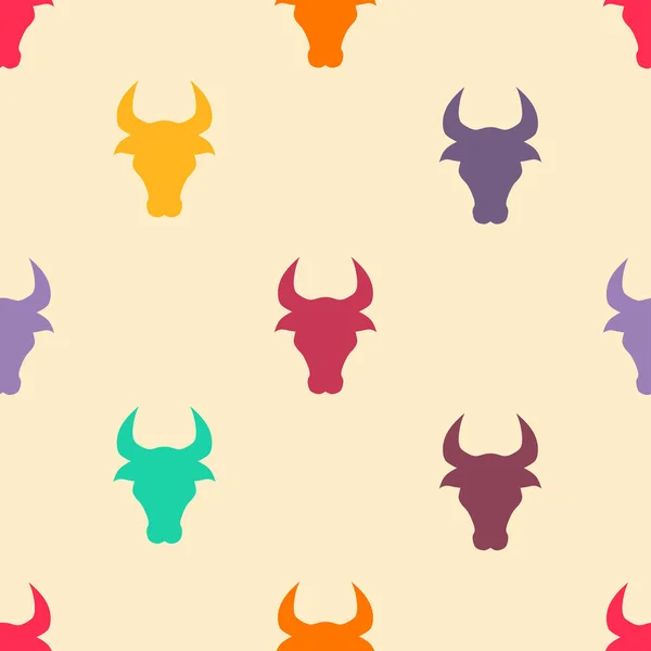 Elegant Seamless Pattern Zodiac Symbols Chinese New Year Design Element — Stock Vector