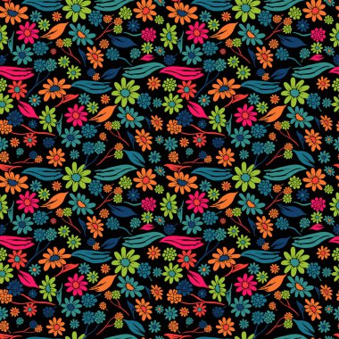 Soyut çiçekleri ve tasarım elementleri olan zarif, pürüzsüz bir desen. Davetiyeler, kartlar, baskı, hediye paketi, imalat, tekstil, kumaş, duvar kağıtları için çiçek deseni