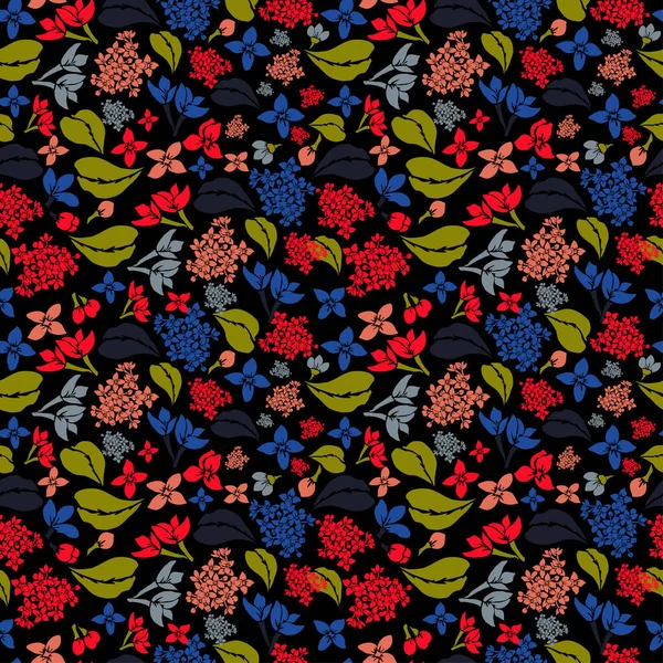ライラックの花 デザイン要素とエレガントなシームレスパターン 招待状 カード ギフトラップ ファブリック 壁紙のための花のパターン — ストックベクタ