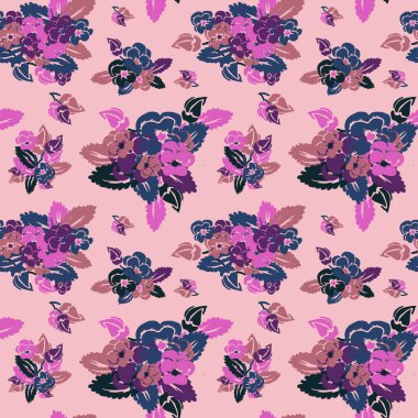 Zarif, pürüzsüz desenli, nonoş çiçekli, tasarım elementli. Davetiyeler, kartlar, baskı, hediye paketi, imalat, tekstil, kumaş, duvar kağıtları için çiçek deseni