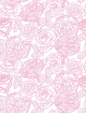 Gül çiçekleri ve tasarım elementleriyle zarif, pürüzsüz bir desen. Davetiyeler, kartlar, baskı, hediye paketi, imalat, tekstil, kumaş, duvar kağıtları için çiçek deseni