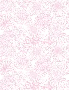 Paskalya çiçekleri ve tasarım elementleriyle zarif, pürüzsüz bir desen. Davetiyeler, kartlar, baskı, hediye paketi, imalat, tekstil, kumaş, duvar kağıtları için çiçek deseni