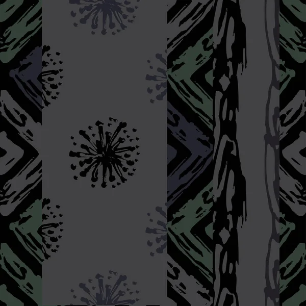 Abstract Naadloos Patroon Design Elementen Boho Grunge Patroon Voor Uitnodigingen — Stockvector