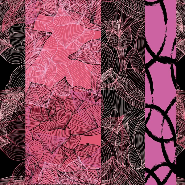 Calla 정원사 Gardenia 패턴은 요소들을 디자인 합니다 초대장 벽지등을 꽃무늬 — 스톡 벡터