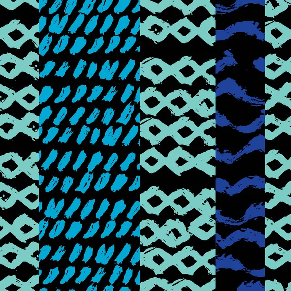Abstract Grunge Seamless Pattern Design Element Boho Tribal Pattern Invitations — Stock Vector