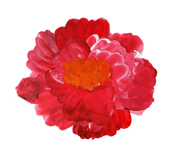 Oil painted flower — Stock Photo, Image