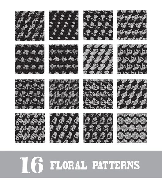 Seamless patterns set — Stock Vector