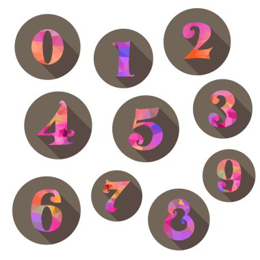 numaraları Icons set