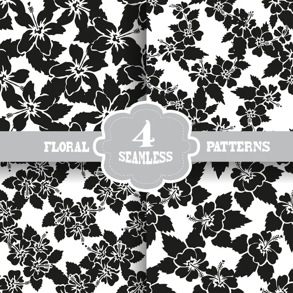 Seamless patterns set — Stock Vector