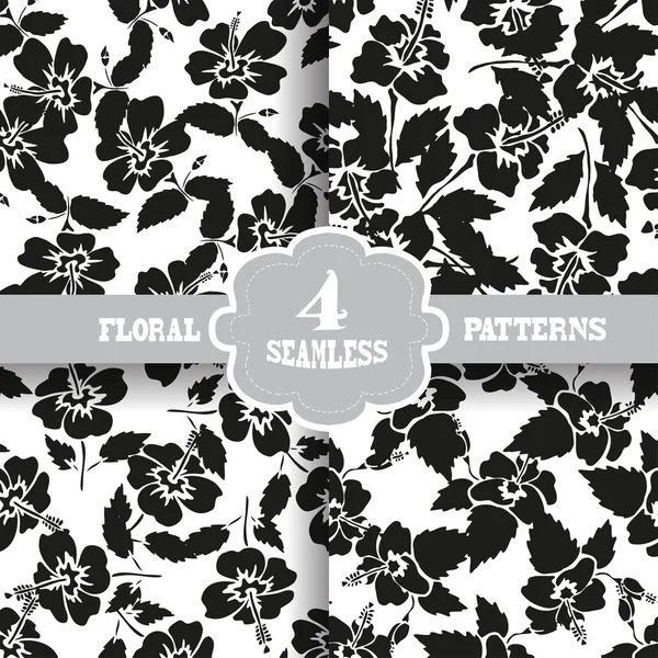 Seamless patterns set — Stock Vector