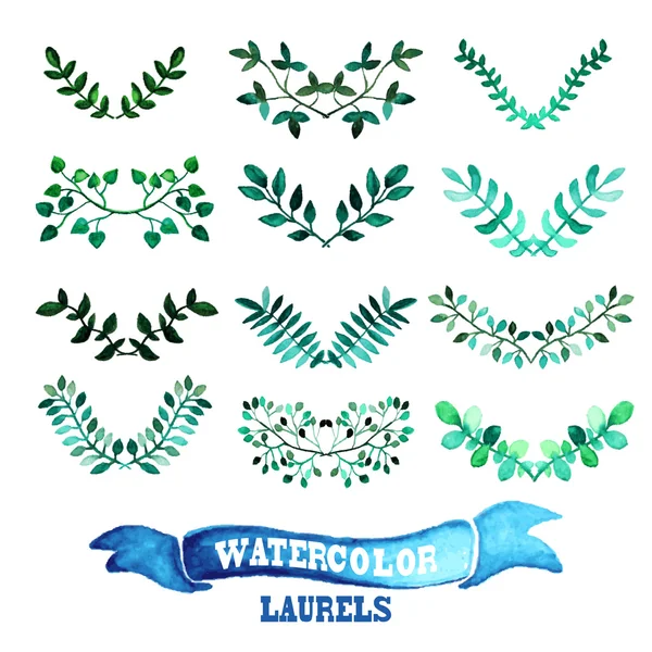 Lauriers floraux — Image vectorielle