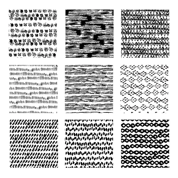 Seamless patterns set — Stock Vector