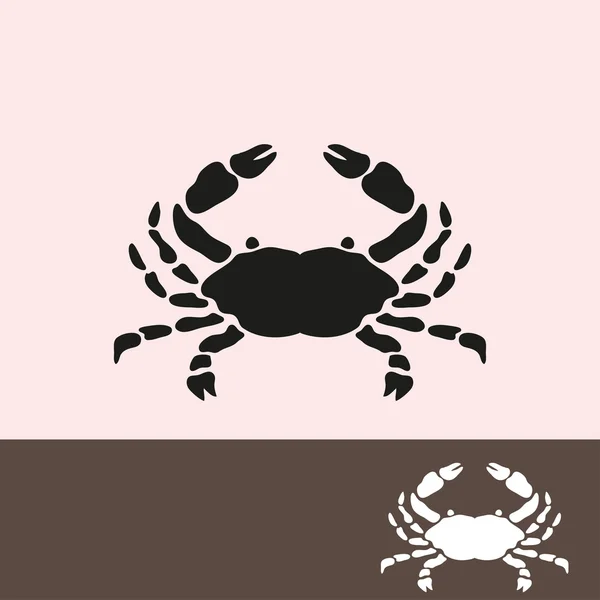 Symbole abstrait du crabe — Image vectorielle