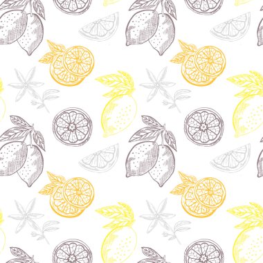 Gıda Tema seamless modeli