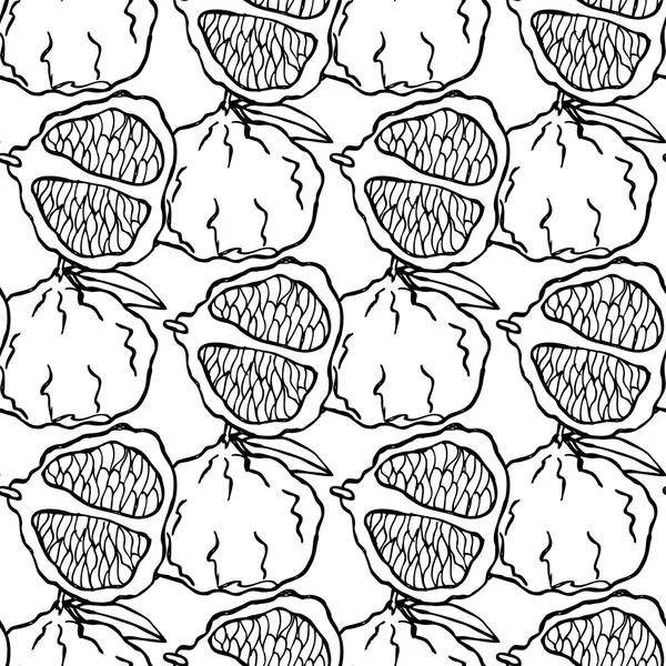 Food theme seamless pattern — Stock Vector