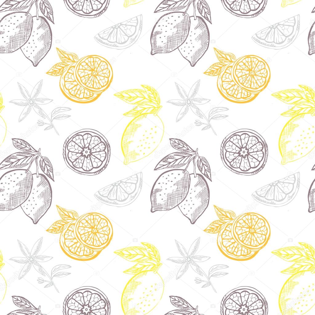 food theme seamless pattern