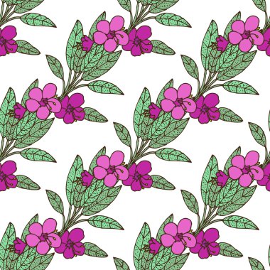 Otlar ve baharatlar seamless modeli