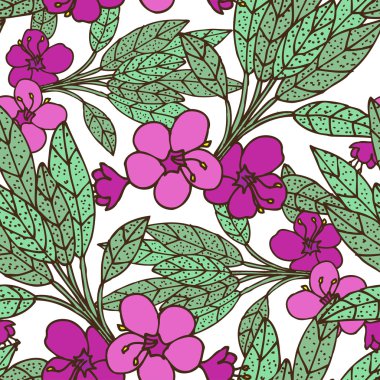 Otlar ve baharatlar seamless modeli