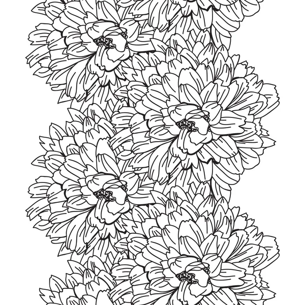 Bloemen naadloos patroon — Stockvector