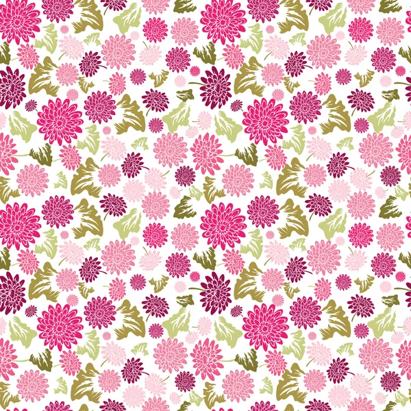 Motif floral sans couture — Image vectorielle