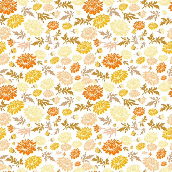 Motif floral sans couture — Image vectorielle