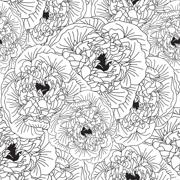 Motif floral sans couture — Image vectorielle