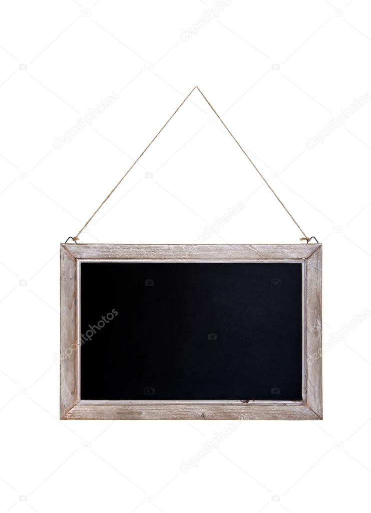 Chalkboard with wooden frame