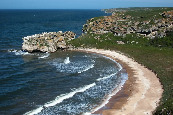 Kamenné moře pobřeží Stock Obrázky