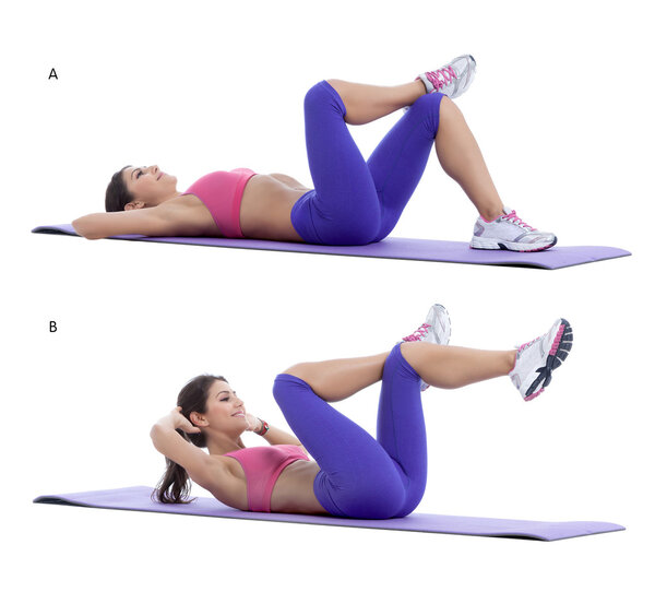 Cross-leg crunch