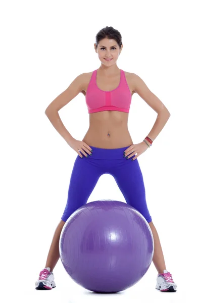 Swiss Ball fitness — Stock Photo, Image